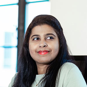 Aisha Begam Sheik bei TRIGENIUS